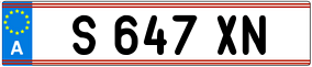 Truck License Plate